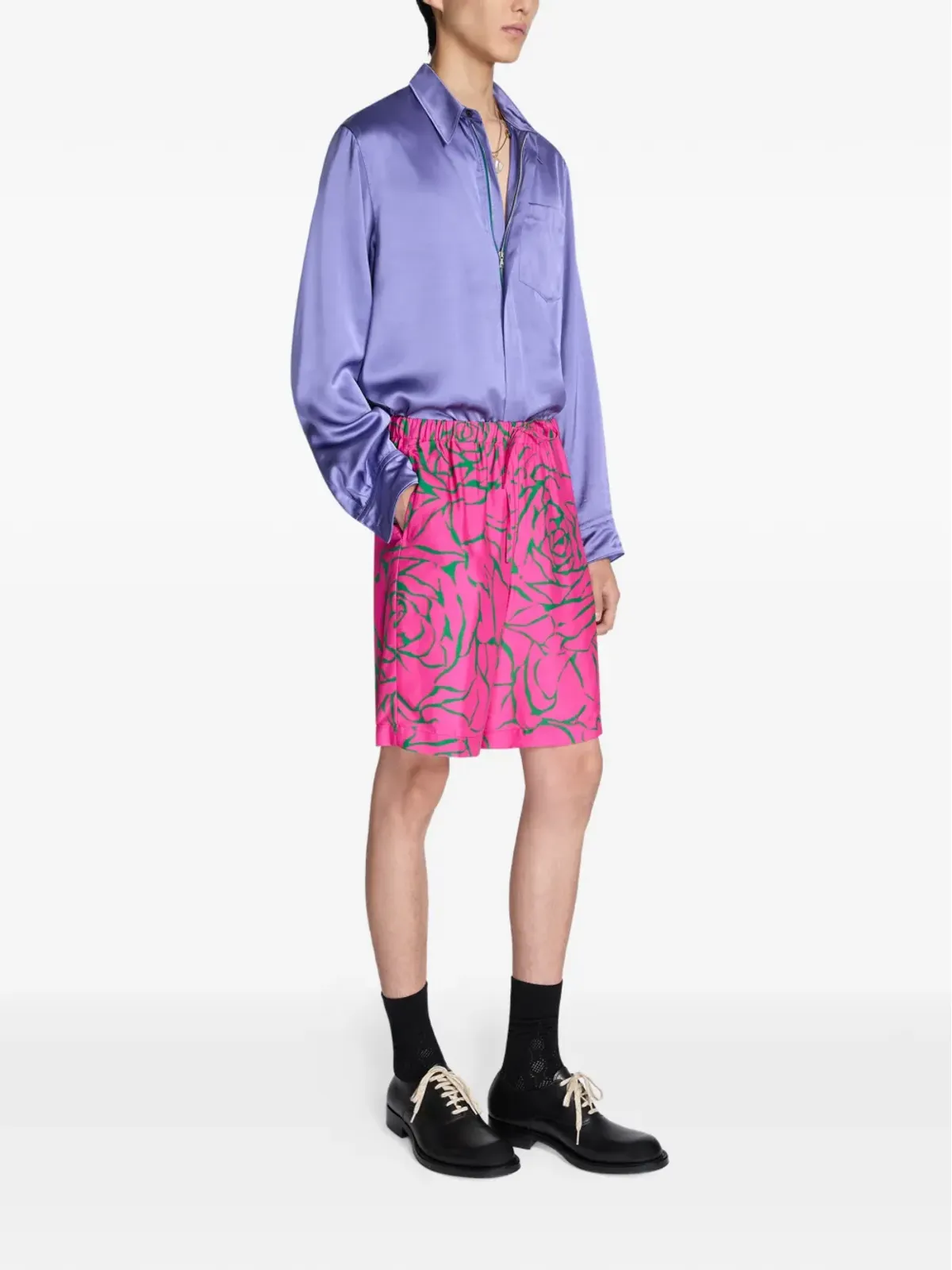 DRIES VAN NOTEN ジップアップシャツ - 画像3