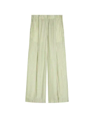 DRIES VAN NOTEN ストライプ柄プリーツパンツ - サムネイル1