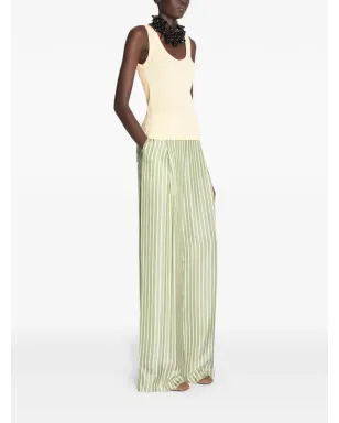 DRIES VAN NOTEN ストライプ柄プリーツパンツ - サムネイル3