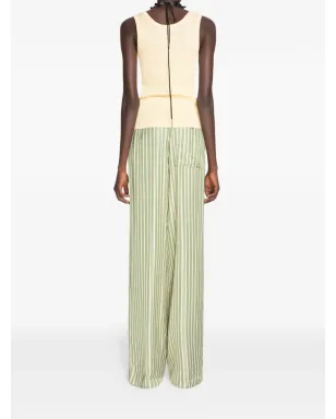 DRIES VAN NOTEN ストライプ柄プリーツパンツ - サムネイル4
