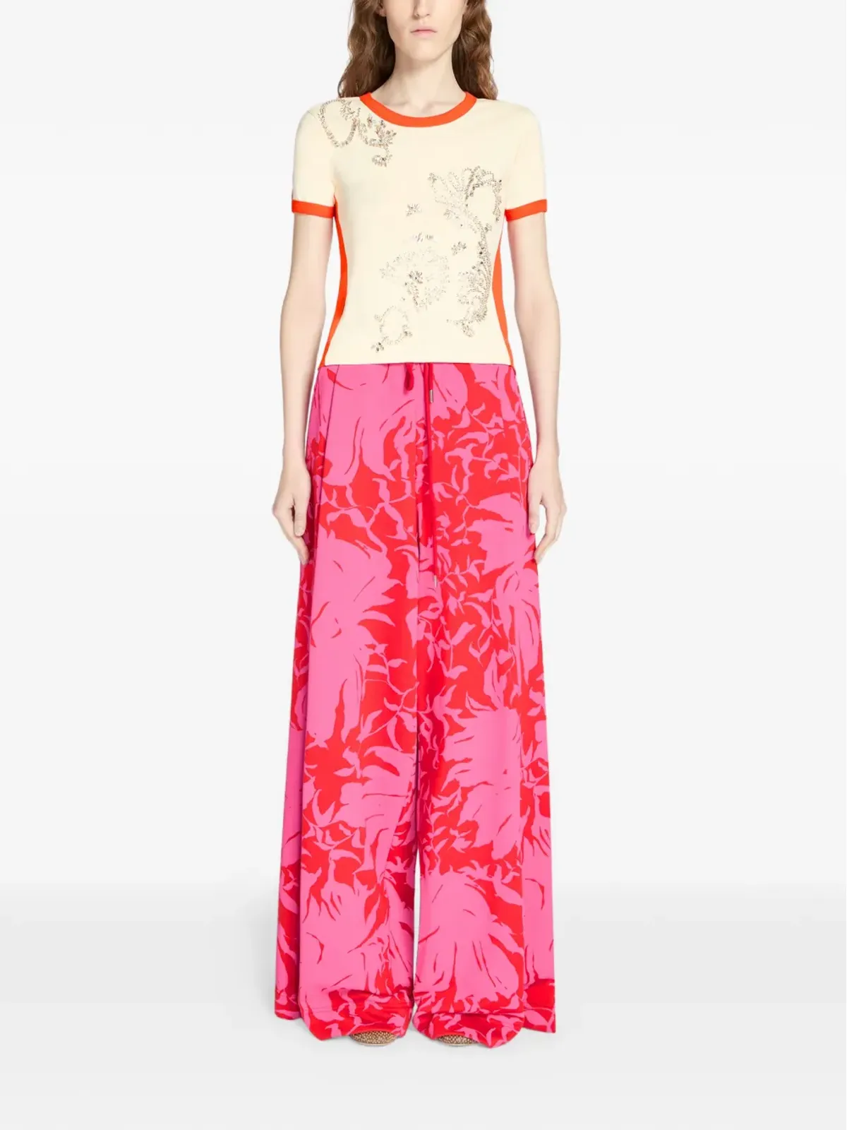 DRIES VAN NOTEN 花柄ロングパンツ - 画像2