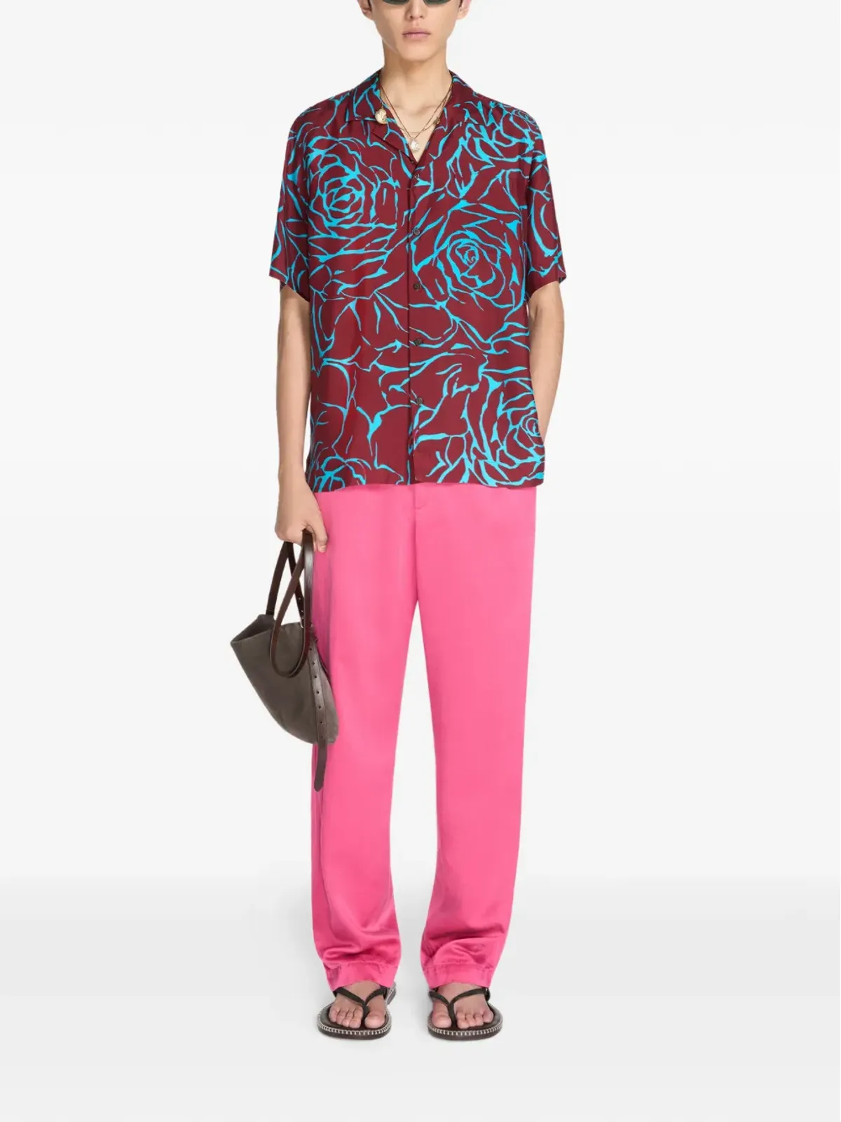 DRIES VAN NOTEN ローズプリントシャツ - 画像2