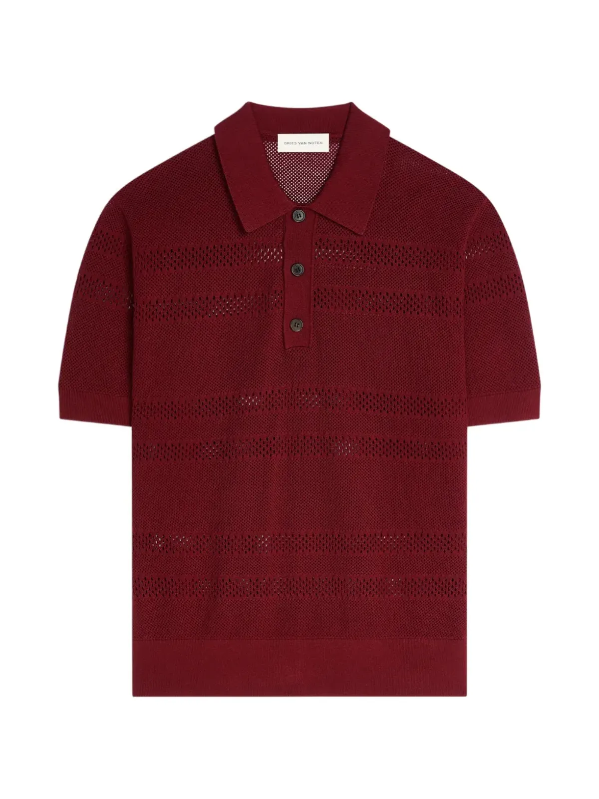 DRIES VAN NOTEN メッシュポロシャツ - 画像1