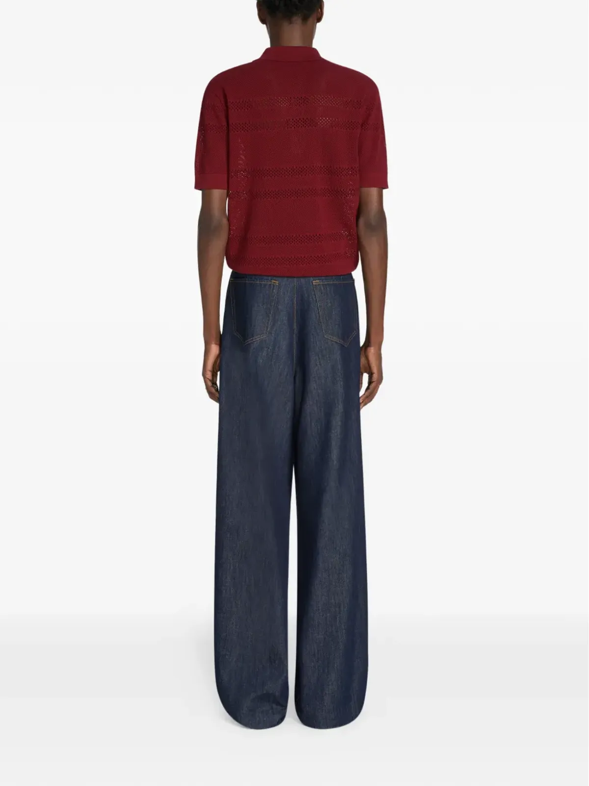 DRIES VAN NOTEN メッシュポロシャツ - 画像4