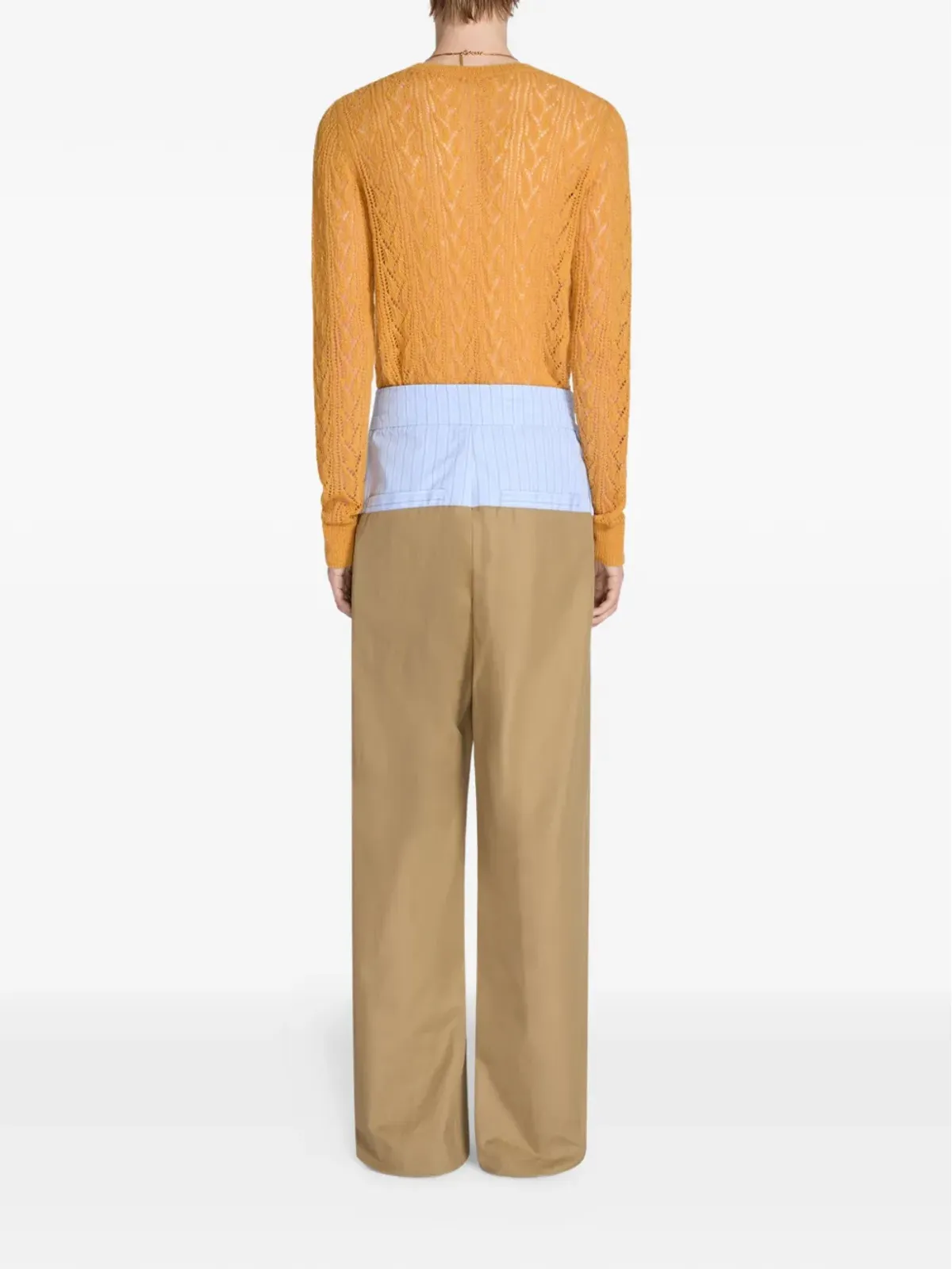 DRIES VAN NOTEN コントラストウエストパンツ - 画像4