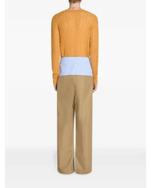 DRIES VAN NOTEN コントラストウエストパンツ - サムネイル4