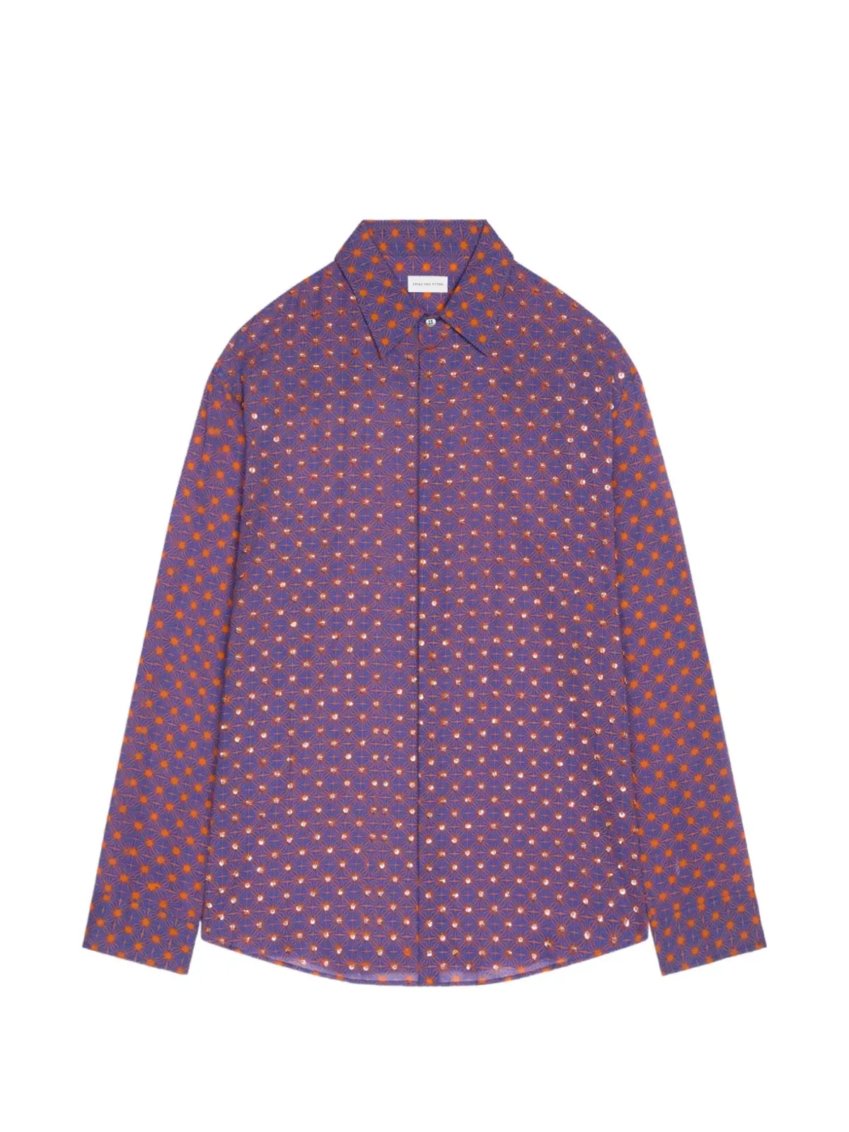 DRIES VAN NOTEN ボタン留めシャツ - パープル - 画像1