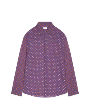 DRIES VAN NOTEN ボタン留めシャツ - パープル - サムネイル1