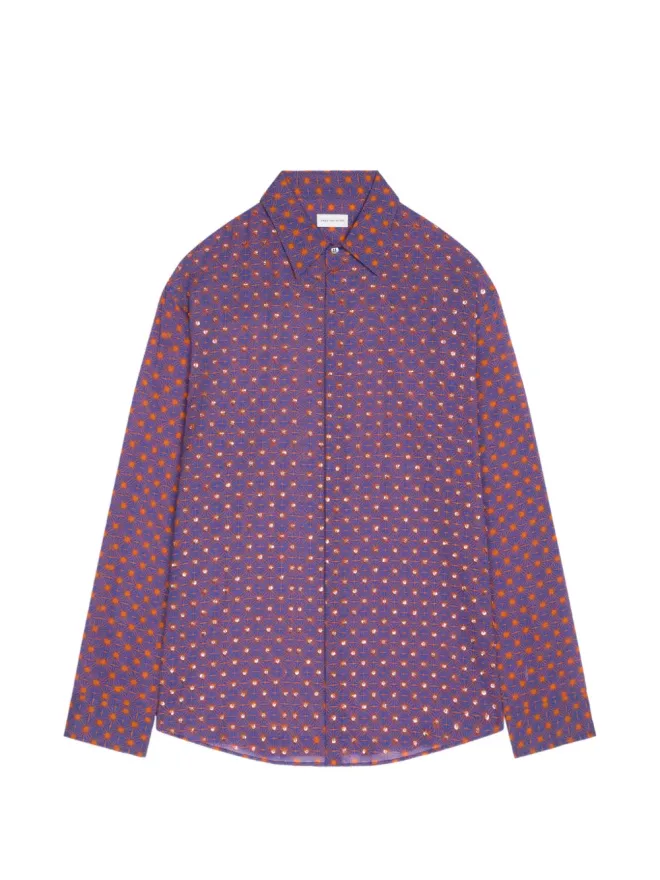 Dries Van Noten DRIES VAN NOTEN ボタン留めシャツ - パープルの商品画像