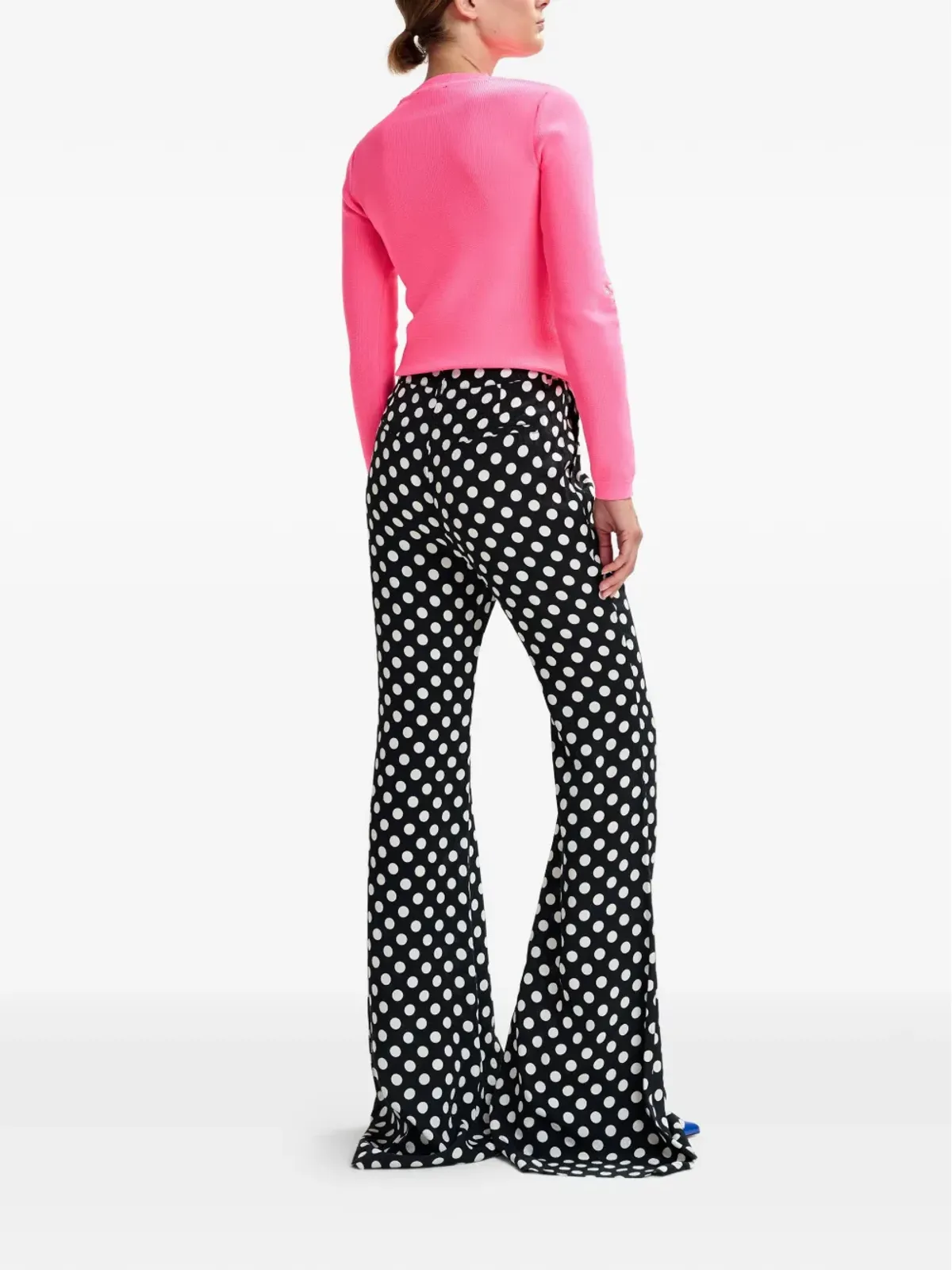 Essentiel Antwerp ポルカドット柄フレアパンツ - 画像4