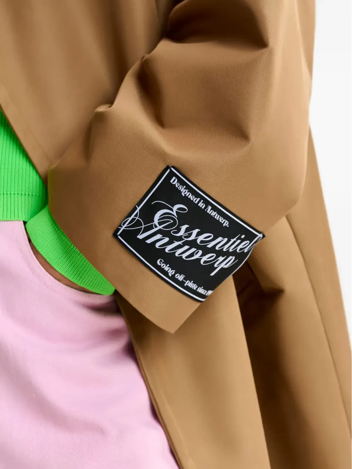Essentiel Antwerp ロゴパッチ ダブルブレストコート - 画像5