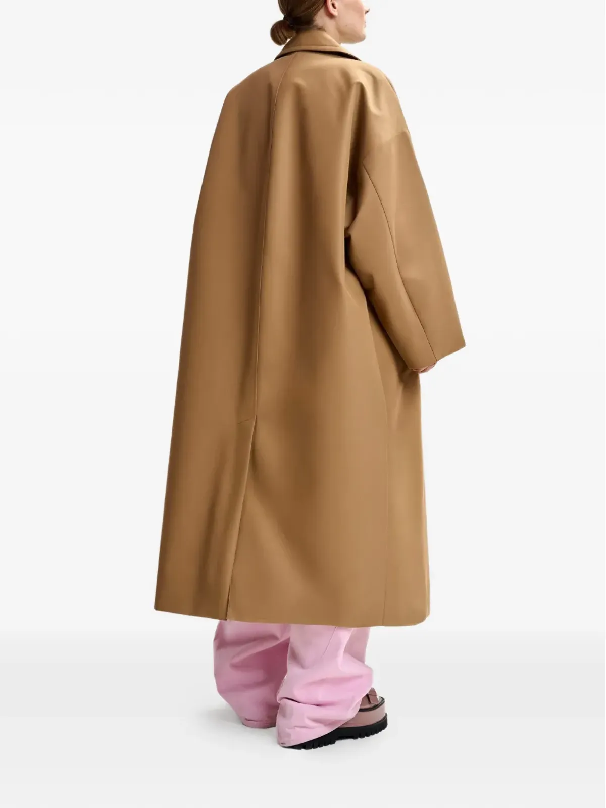Essentiel Antwerp ロゴパッチ ダブルブレストコート - 画像4