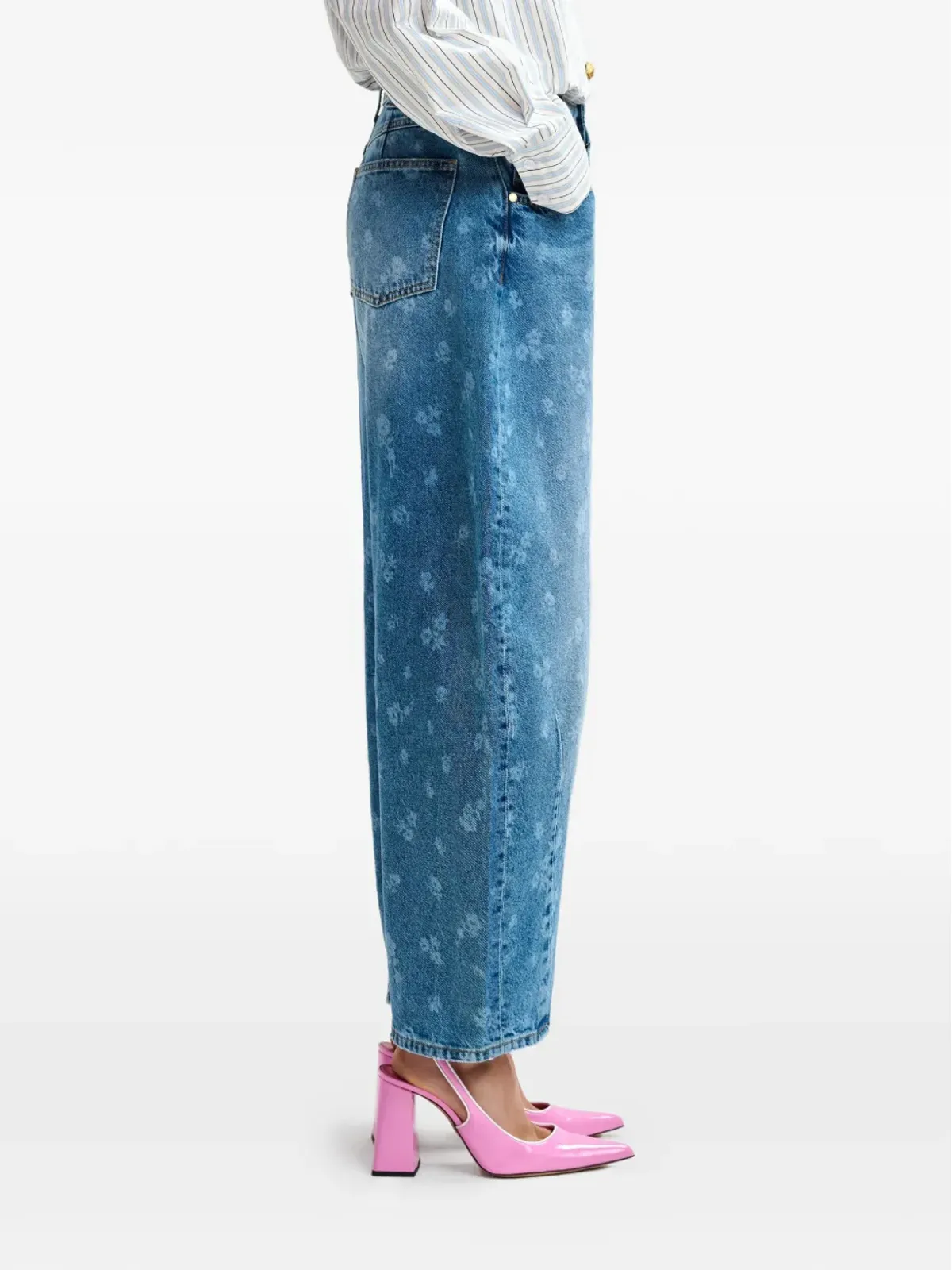Essentiel Antwerp 花柄プリントジーンズ - 画像4