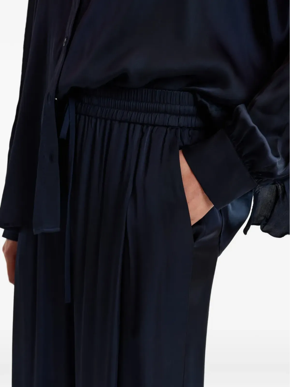 Essentiel Antwerp ドローコードウエストのワイドパンツ - 画像5