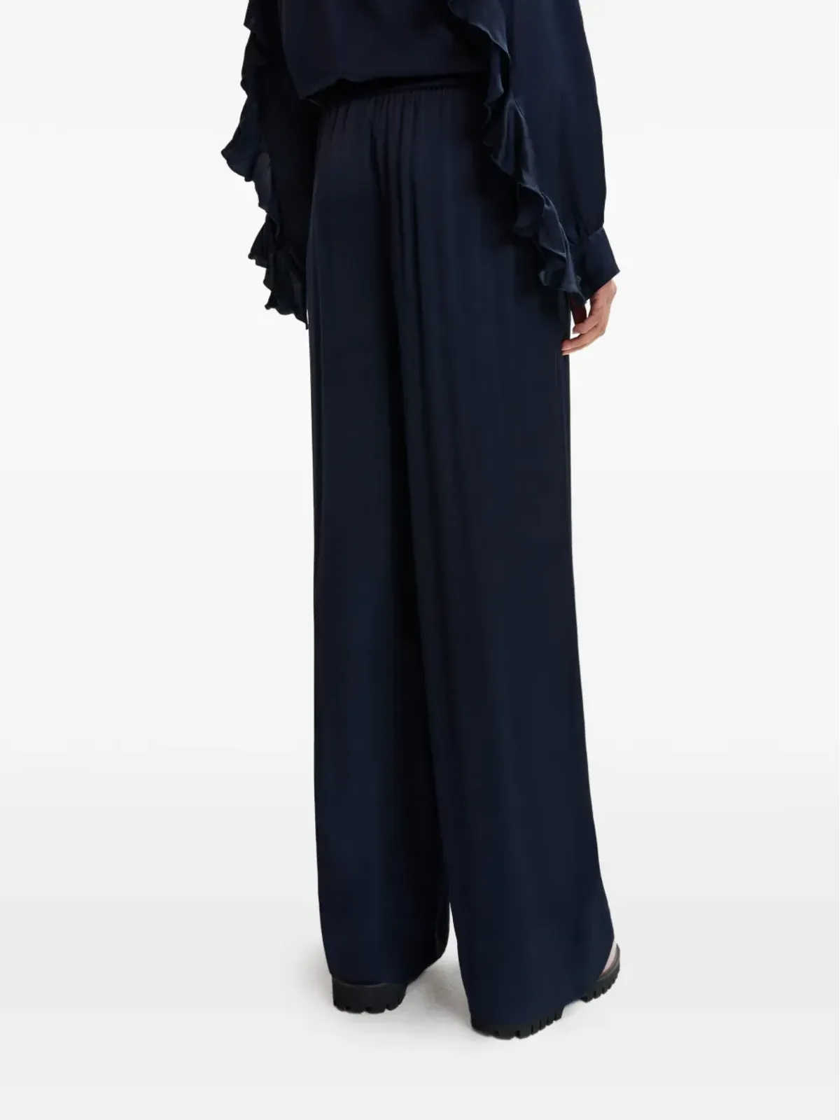 Essentiel Antwerp ドローコードウエストのワイドパンツ - 画像4