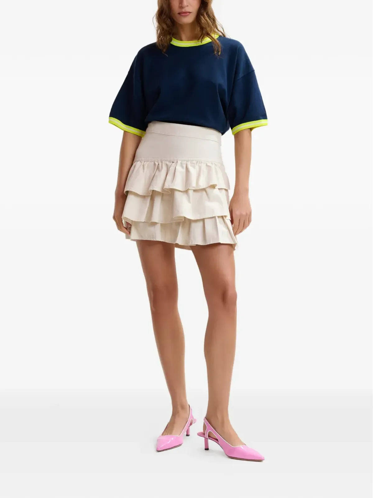 Essentiel Antwerp フリル付きミニスカート - 画像2