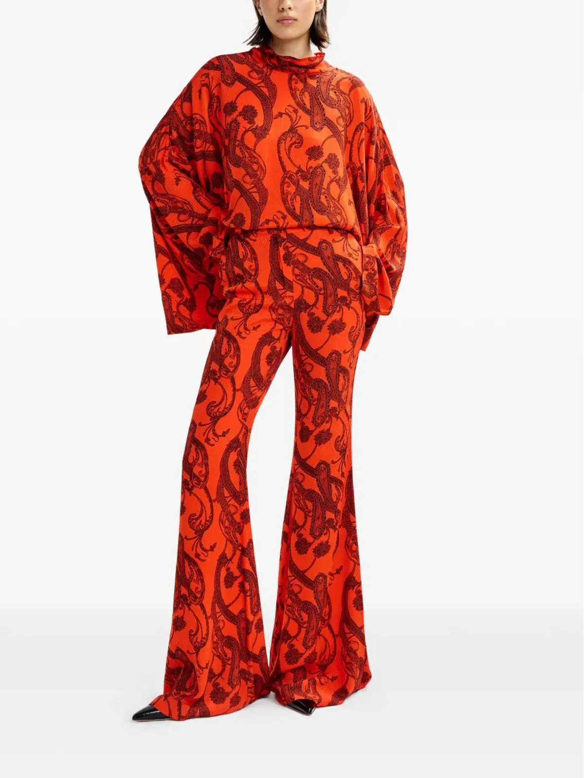 Essentiel Antwerp ペイズリーフレアパンツ - 画像2