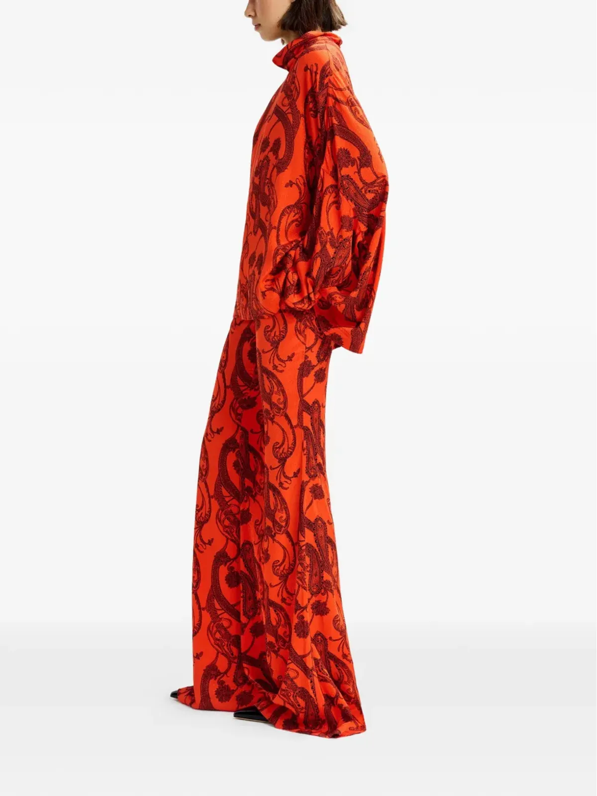 Essentiel Antwerp ペイズリーフレアパンツ - 画像3