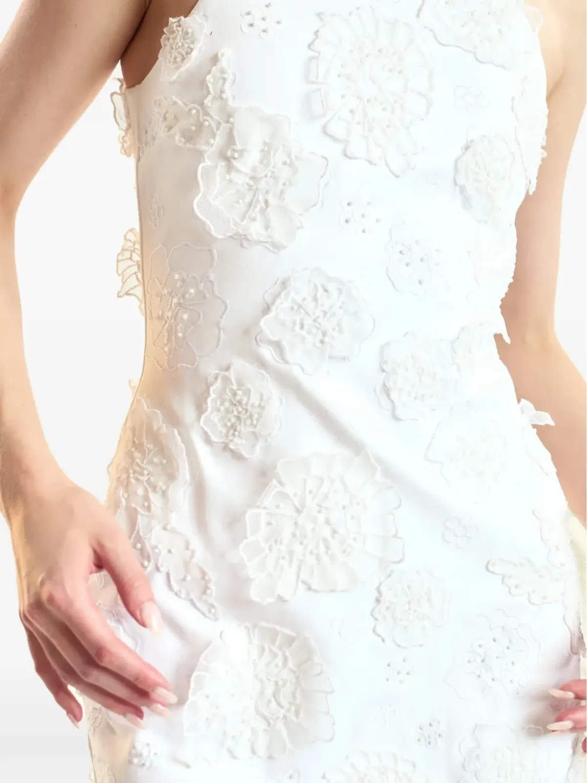 Cynthia Rowley 花柄アップリケドレス - 画像3