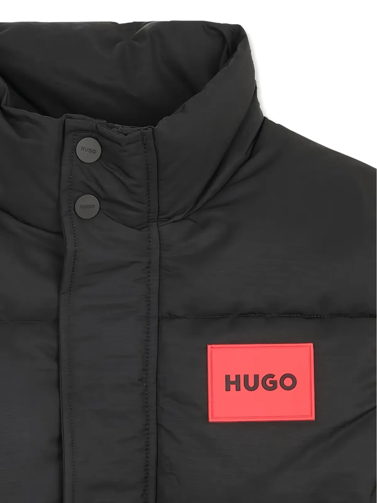 HUGO KIDS ロゴパッチ付きキルテッドジレ - 画像3