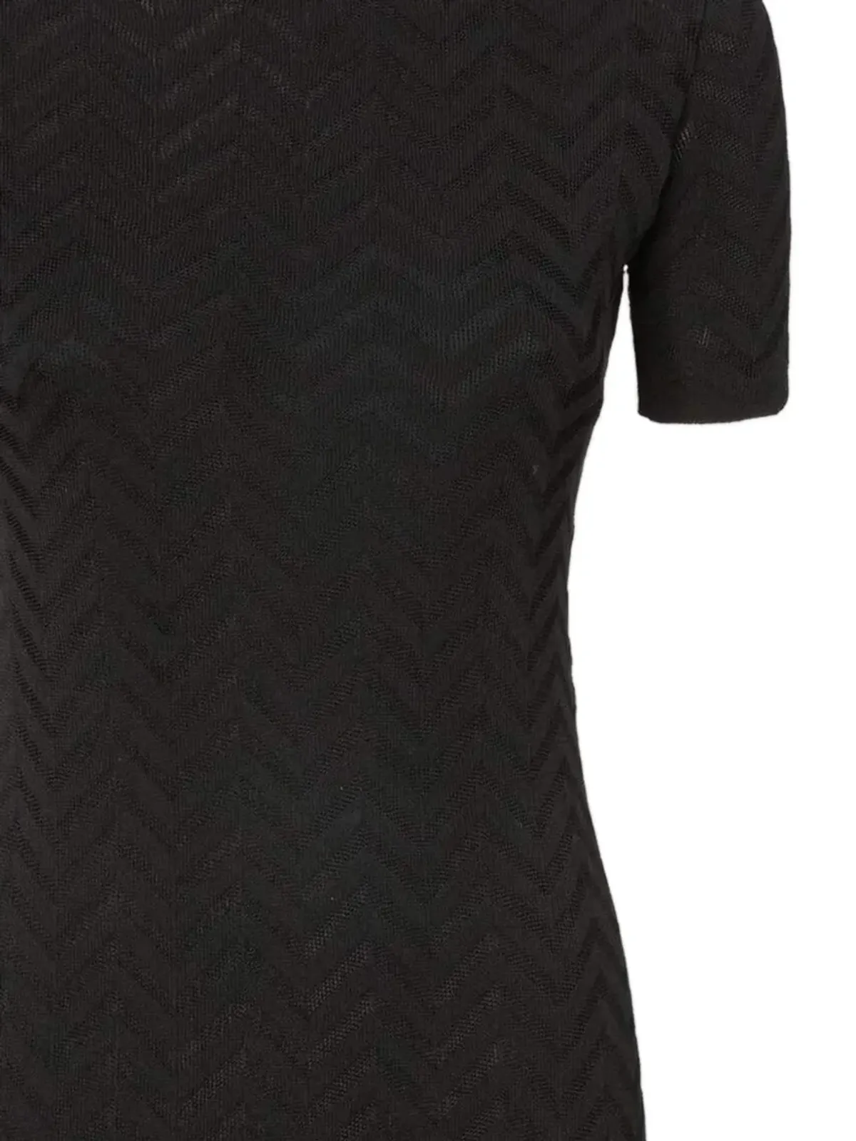 Missoni ヘリンボーン柄半袖ドレス - 画像2