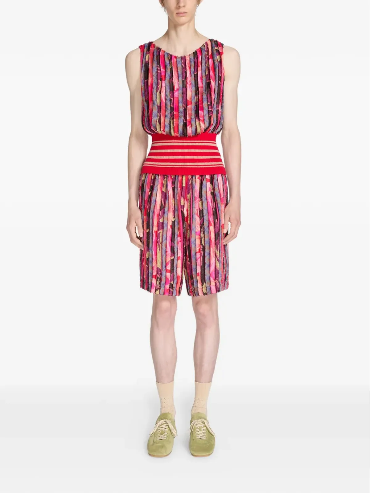 DRIES VAN NOTEN スエード ローカットスニーカー - 画像4