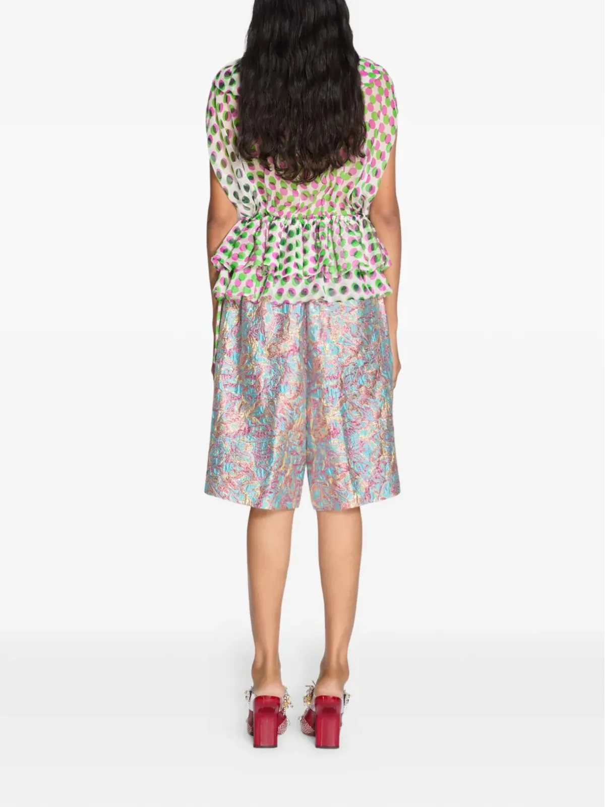 DRIES VAN NOTEN ジャカードショートパンツ - 画像4