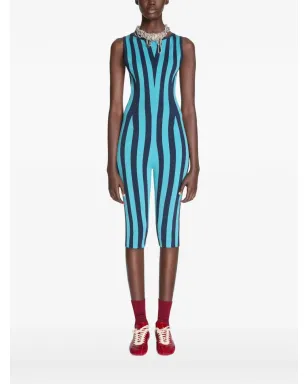 DRIES VAN NOTEN ストライプ柄ジャンプスーツ - サムネイル2