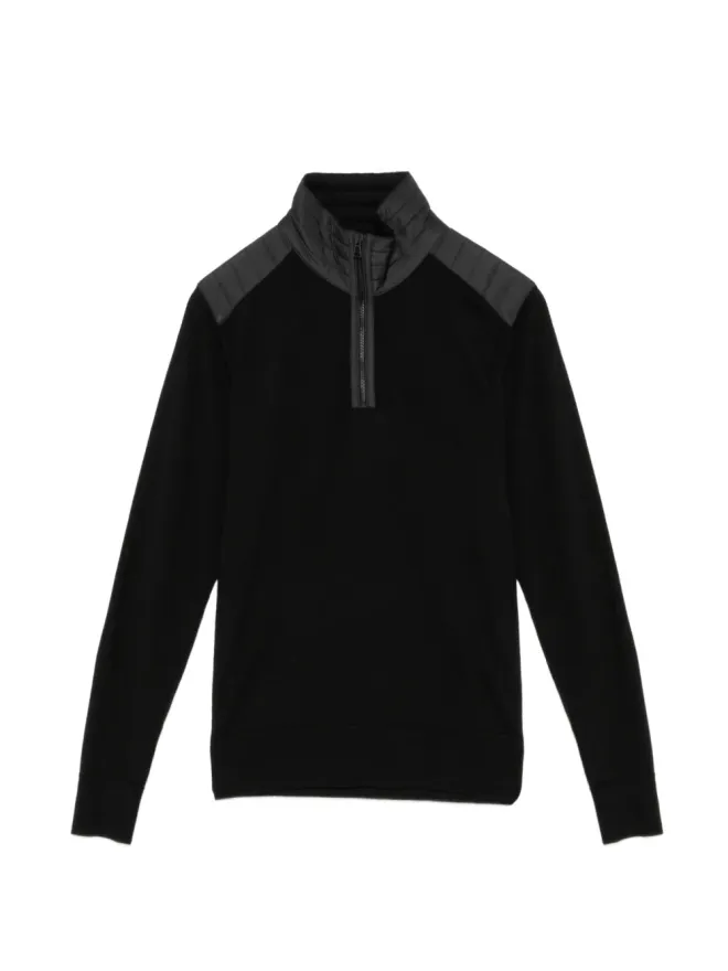 Belstaff Belstaff ロゴパッチ付きハーフジップジャンパー ブラックの商品画像