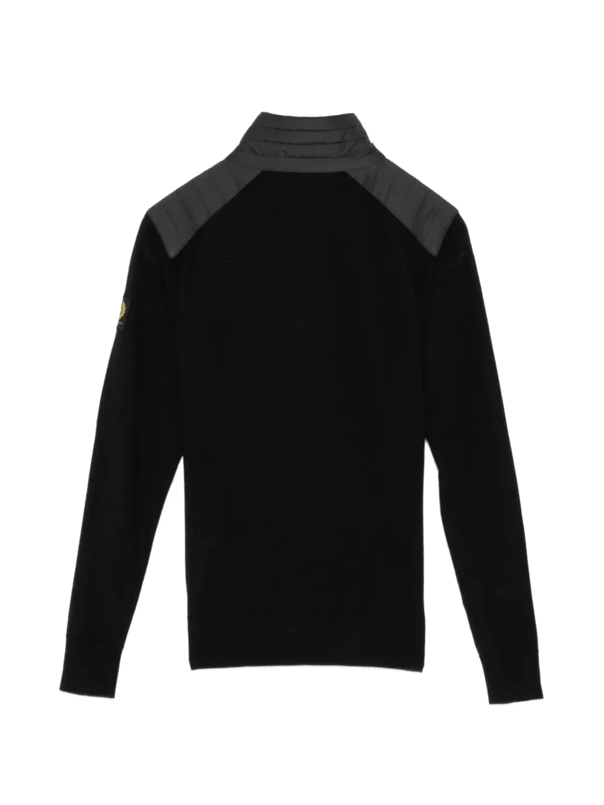 Belstaff ロゴパッチ付きハーフジップジャンパー ブラック - 画像2