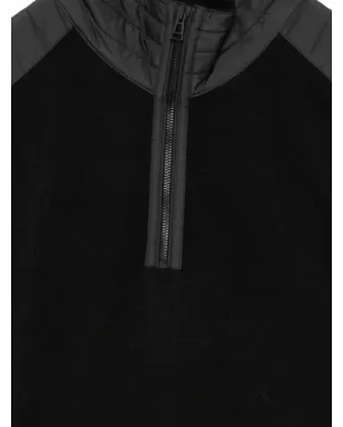 Belstaff ロゴパッチ付きハーフジップジャンパー ブラック - サムネイル3