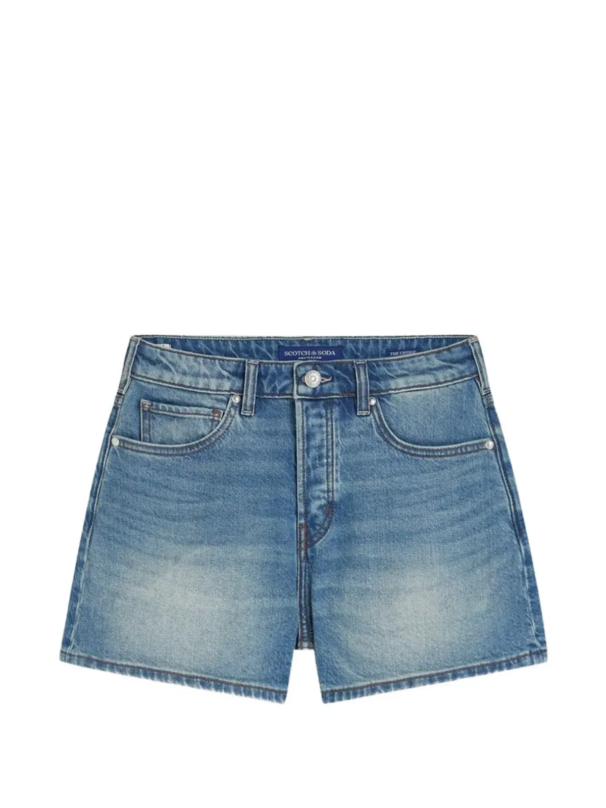 Scotch & Soda Aラインポケットデニムショートパンツ - 画像1