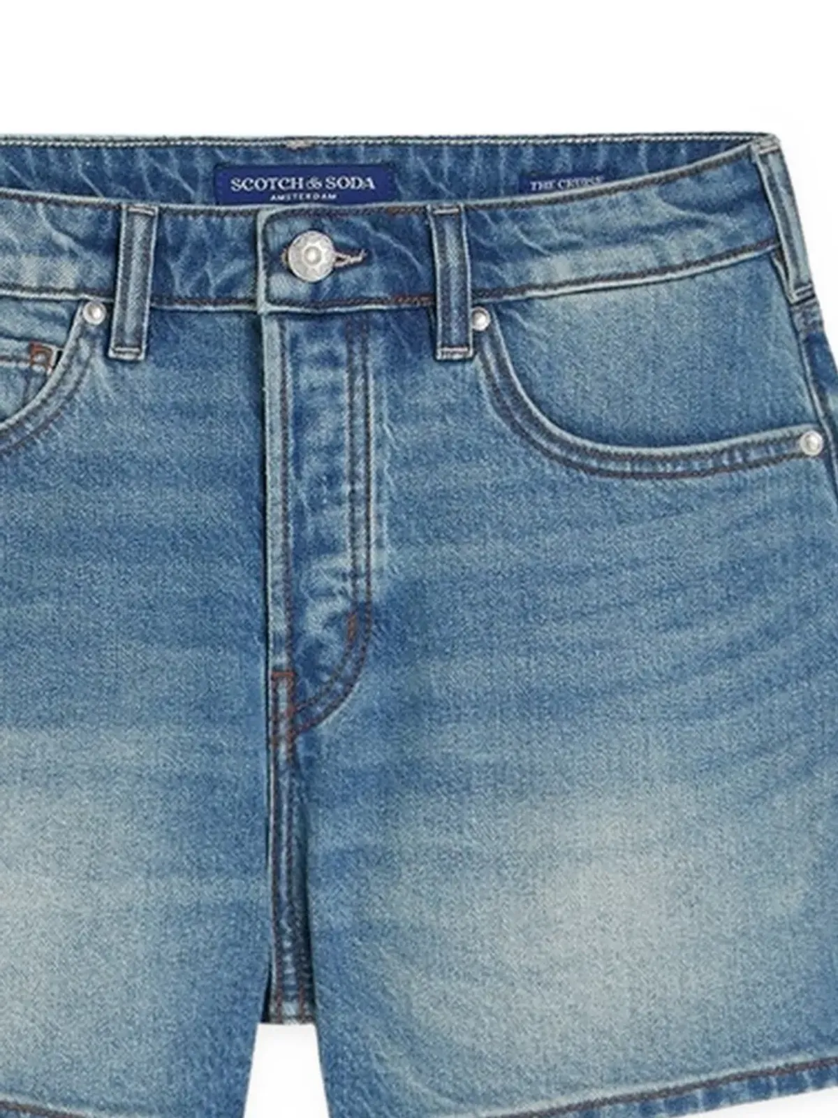 Scotch & Soda Aラインポケットデニムショートパンツ - 画像2