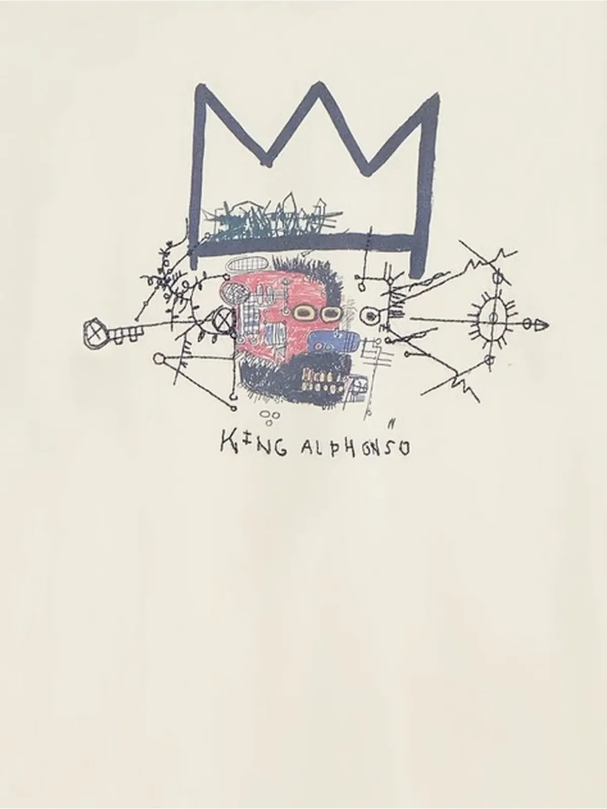 Scotch & Soda x Basquiat グラフィックプリントTシャツ - 画像2