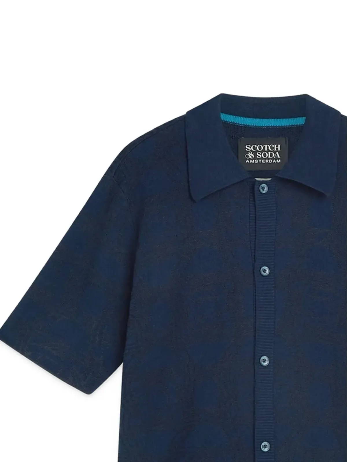 Scotch & Soda パターンジャカード柄ボタンアップシャツ - ブルー - 画像2