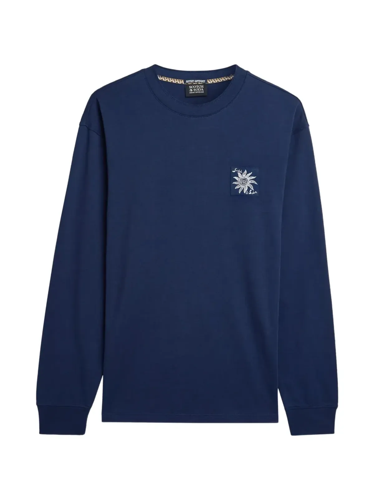 Scotch & Soda パッチ長袖Tシャツ - 画像1