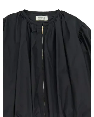 PSOPHIA balloon-sleeve zip-up bomber jacket - Black - サムネイル2