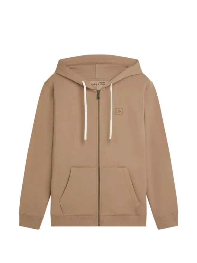 Scotch & Soda Scotch & Soda ジップアップフーディ ブラウンの商品画像