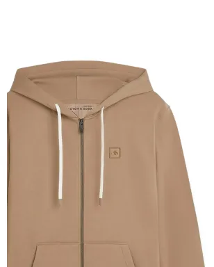 Scotch & Soda ジップアップフーディ ブラウン - サムネイル2