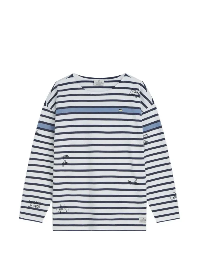 Scotch & Soda Scotch & Soda x Basquiat ブレトンストライプTシャツの商品画像