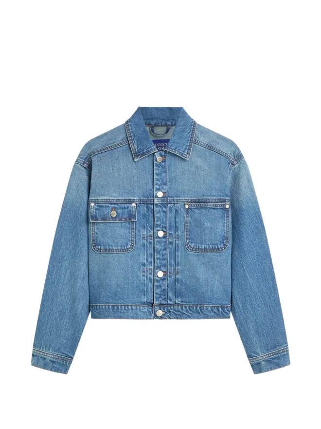 Scotch & Soda Scotch & Soda ボタン付きボックスデニムジャケットの商品画像
