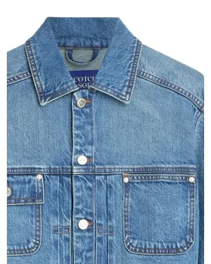 Scotch & Soda ボタン付きボックスデニムジャケット - サムネイル2