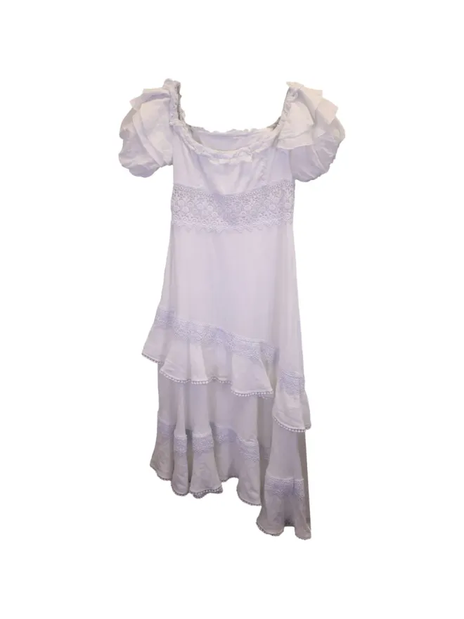 Charo Ruiz Ibiza Charo Ruiz Ibiza Carmen アシンメトリック クロシェ ミニドレスの商品画像