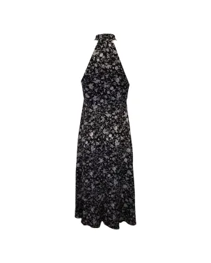 ZIMMERMANN 花柄プリント ホルターネック ミディドレス（ブラック） - サムネイル2
