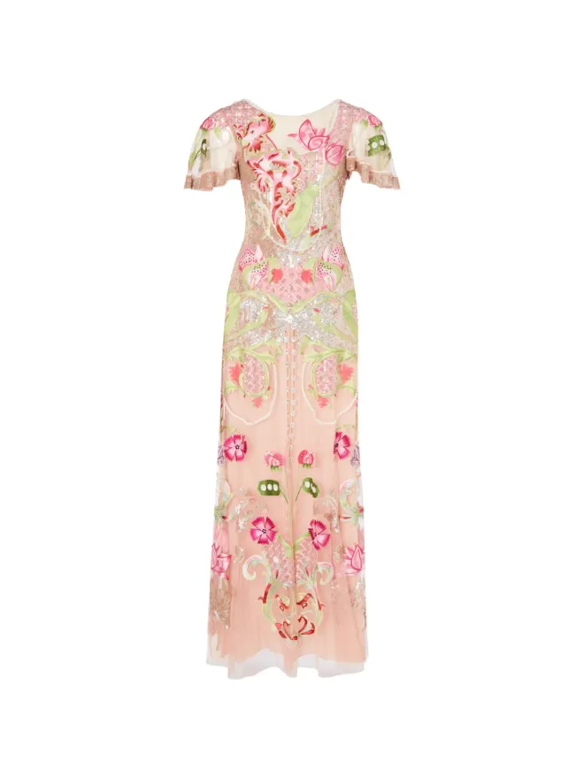 Temperley London Temperley London オストゥニ フローラル刺繍スパンコールドレスの商品画像