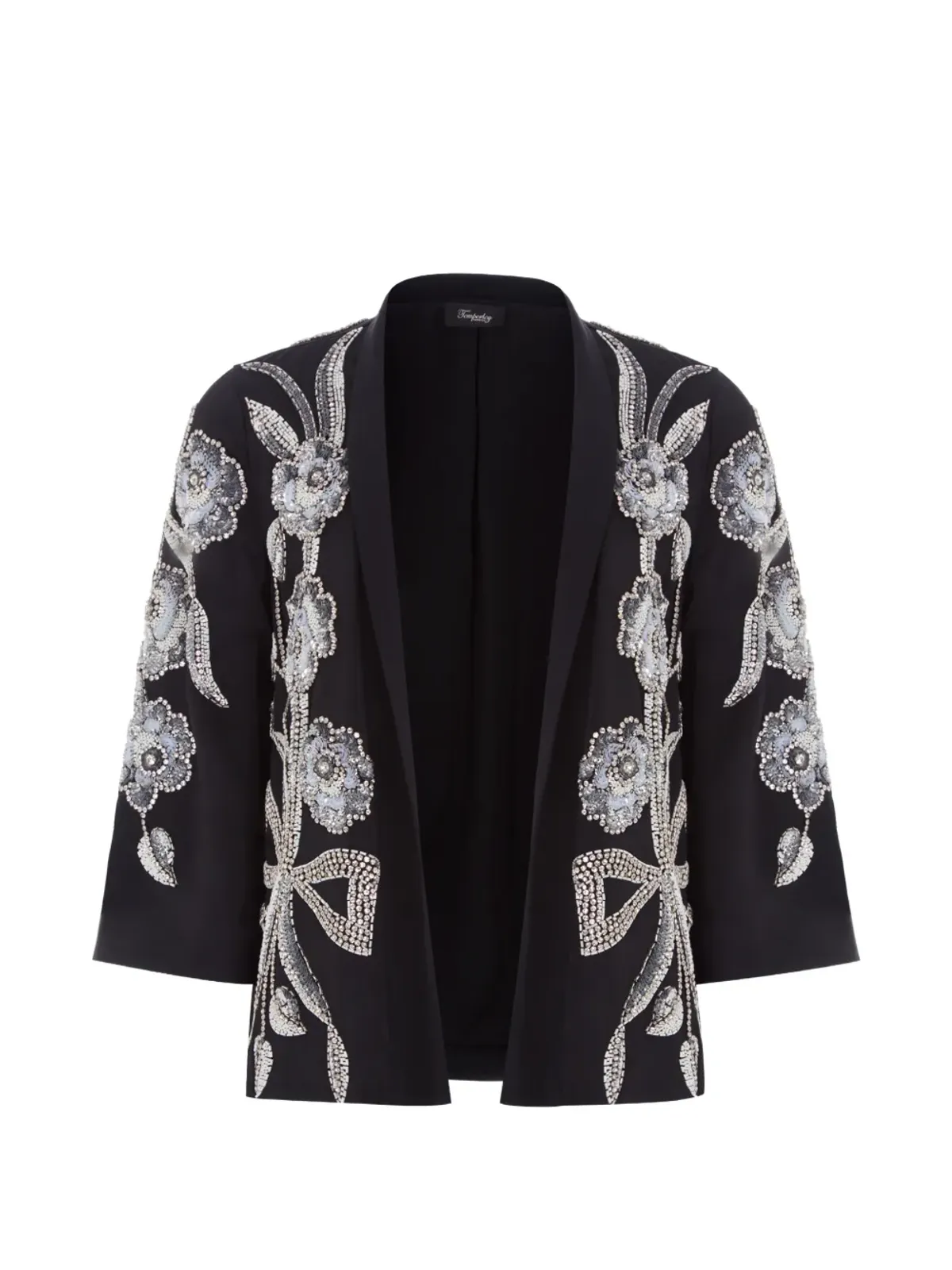 Temperley London 花柄ビーズ装飾ラナジャケット - 画像1