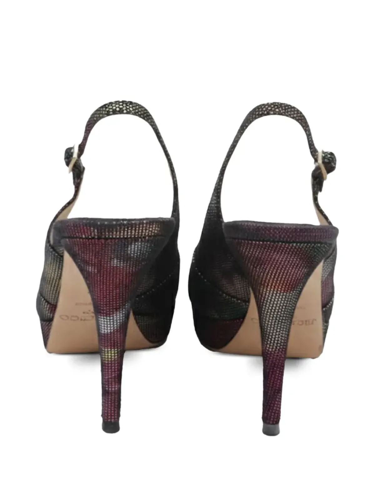 Jimmy Choo ビンテージ スリングバック・ピープトゥ・パンプス - 画像3