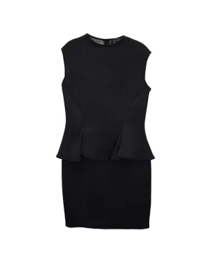 Lanvin Pre-Owned peplum waist dress - Grey - サムネイル1