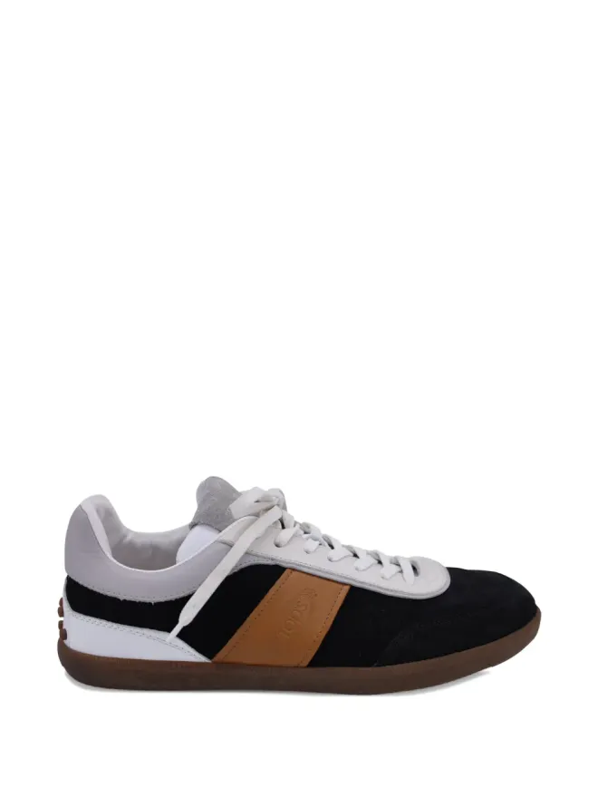 Tod's Vintage Tod's Vintage Allacciata colorblock sneakers - Blackの商品画像