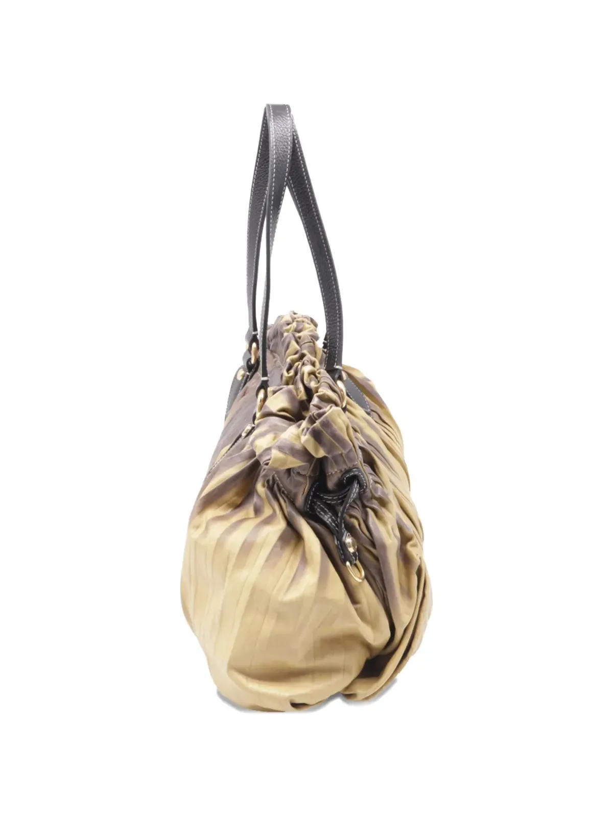 Etro Vintage プリーツグラデーションレザーショルダーバッグ - 画像3